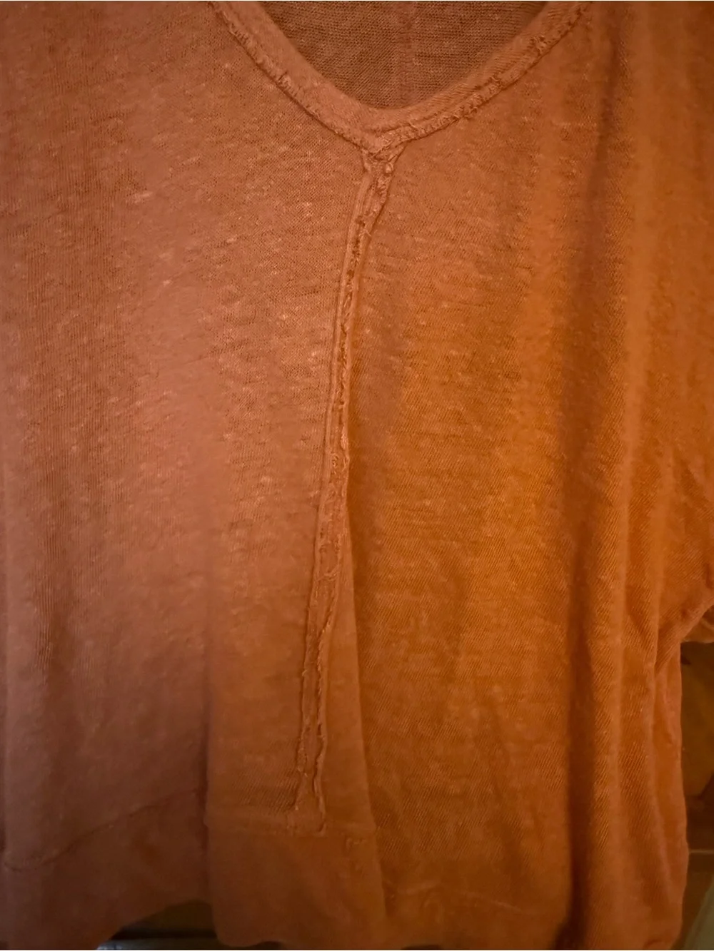 FP Beach One Body terra-cotta, oversize relaxed, fit Raw Seam Tee